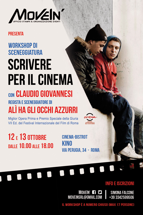SCRIVERE PER IL CINEMA – Workshop di Sceneggiatura con Claudio Giovannesi